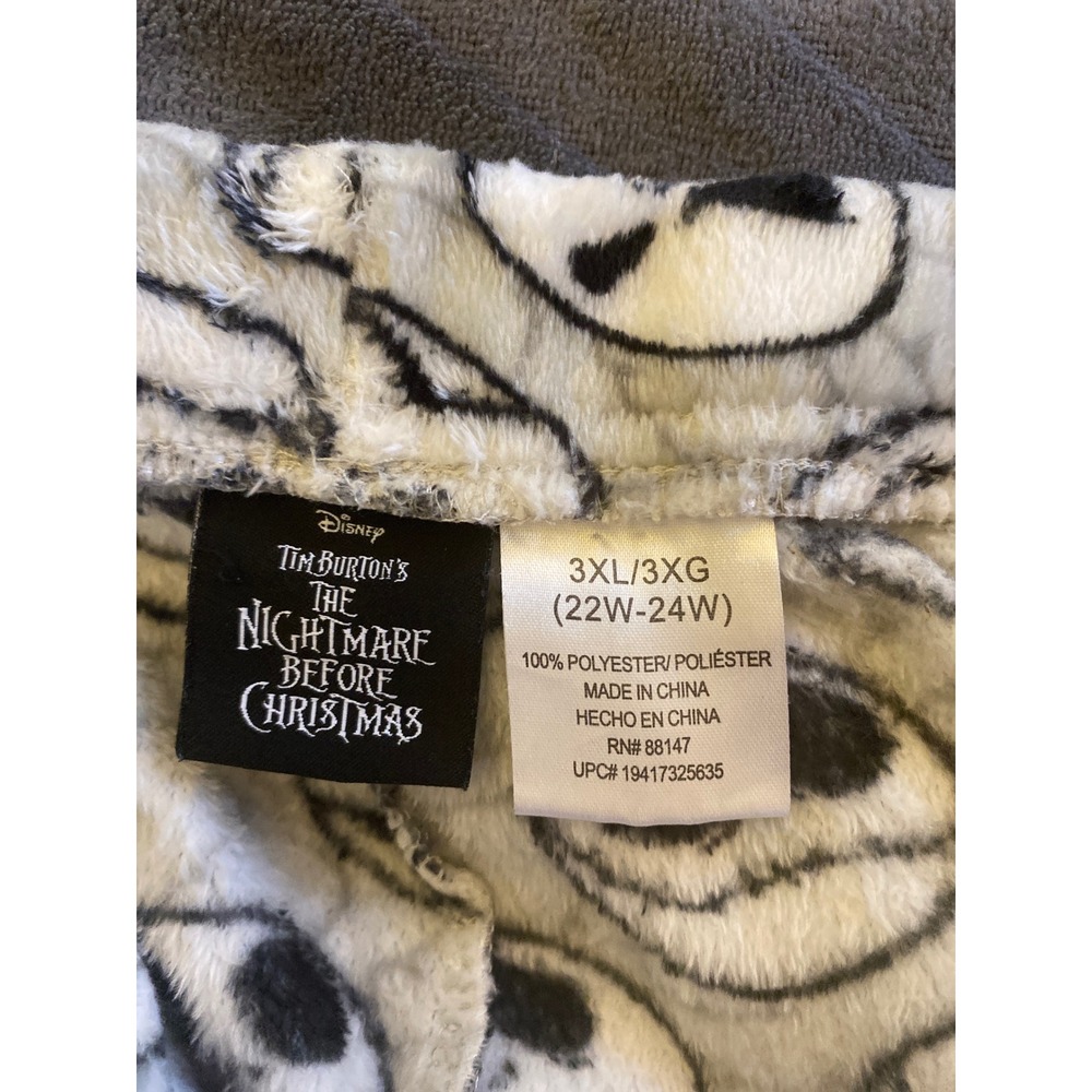 Disney Nightmare Before Christmas Jack Skellington Plush Pajama Shorts Set‎ 3XL - Picture 4 of 4
